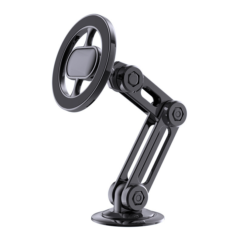 Car mobile phone bracket magnetic attraction new product folding paste 360 car anti-shake navigation gravity horizontal and vertical support frame