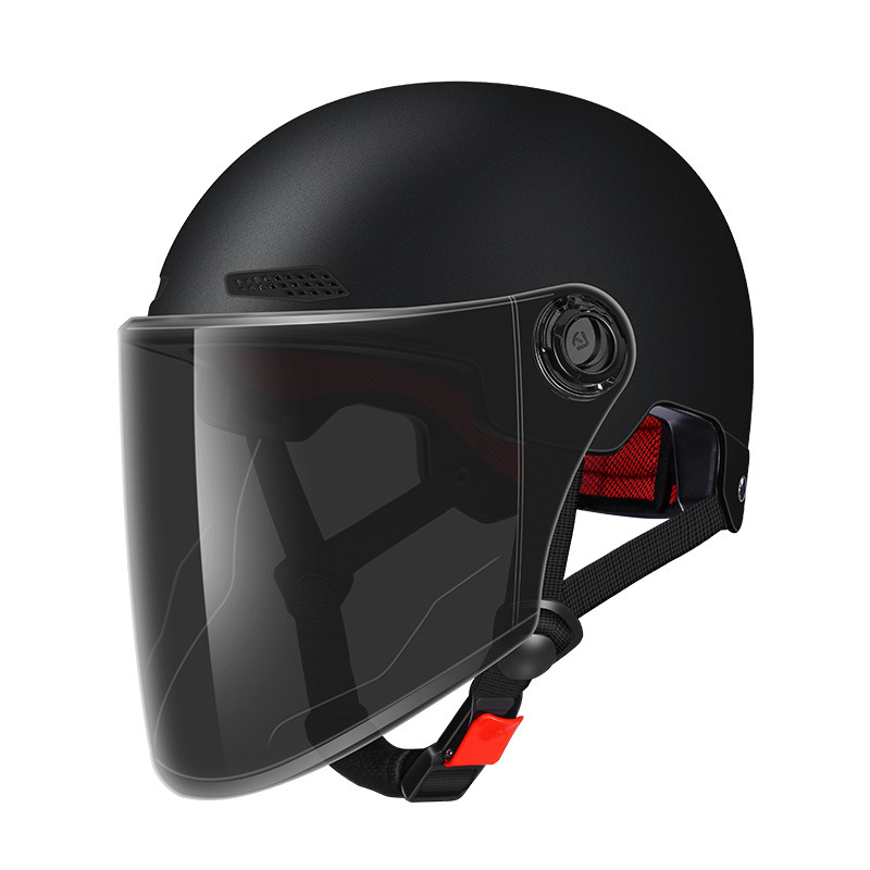 3c Certification Helmet Electric Car Men's And Women's New National Standard Summer Sunscreen Helmet Solid Color Four Seasons Half Helm_voghion.com