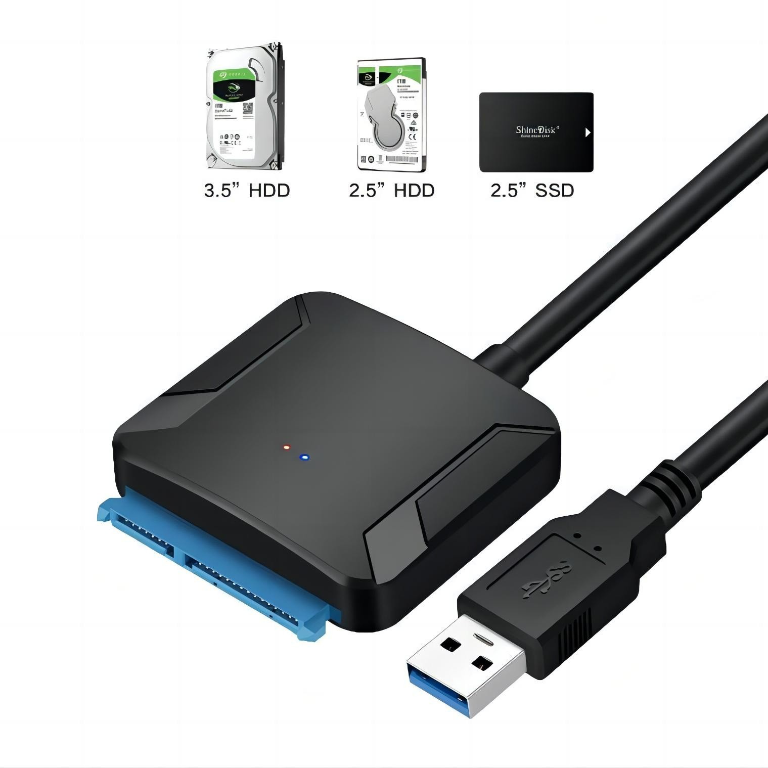 Cross-border easy drive cable usb3.0 2.5/3.5 inch mechanical SSD hard disk universal adapter cable external Reading SAT