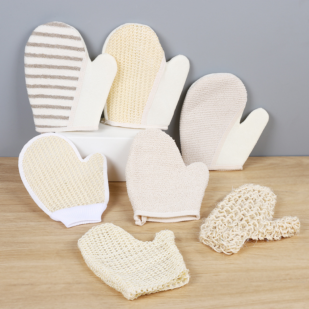 Home bathroom bath jute bath gloves point hemp back rub mud pull back strip double-sided sisal bath towel wholesale