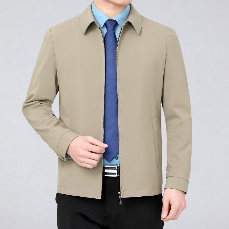 Dad's Spring Clothes Middle-aged Men's Thin Jacket Spring and Autumn Middle-aged and Old Men's Jacket 40-50 Years Old Men's Jacket