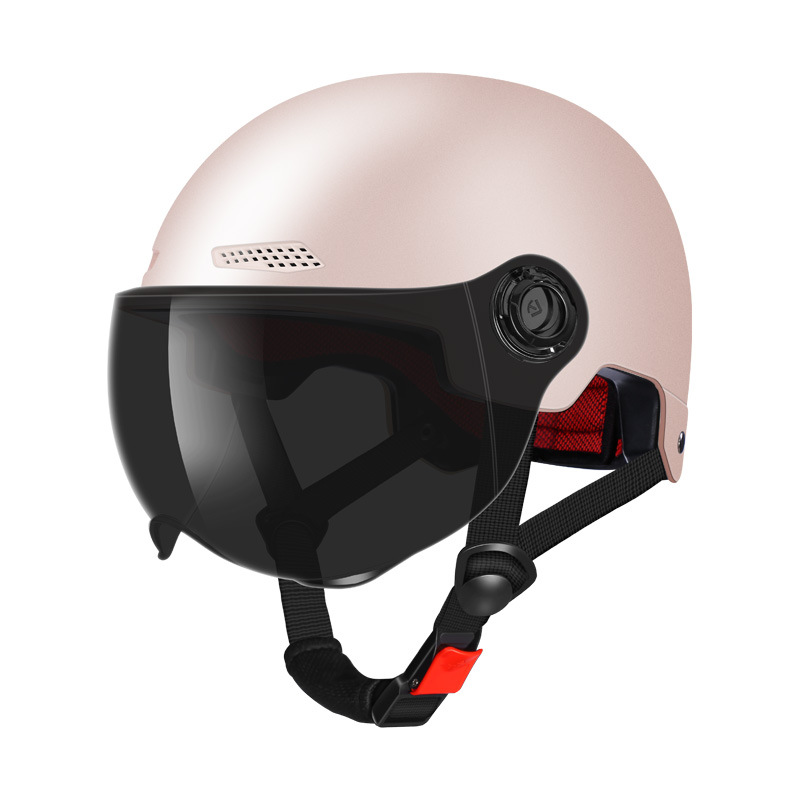 3c Certification Helmet Electric Car Men's And Women's New National Standard Summer Sunscreen Helmet Solid Color Four Seasons Half Helm_voghion.com
