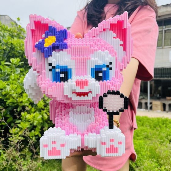 CLS Chao Le Sen magnifying glass linabel small particle building blocks children's toys for boys and girls birthday gift