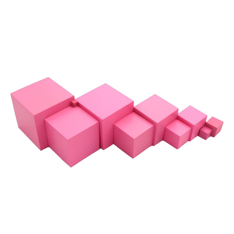 Монтессори международное издание Pink Tower Сенсорный детский сад Монтессори Раннее детское образование Обучающие инструменты Детские игрушки