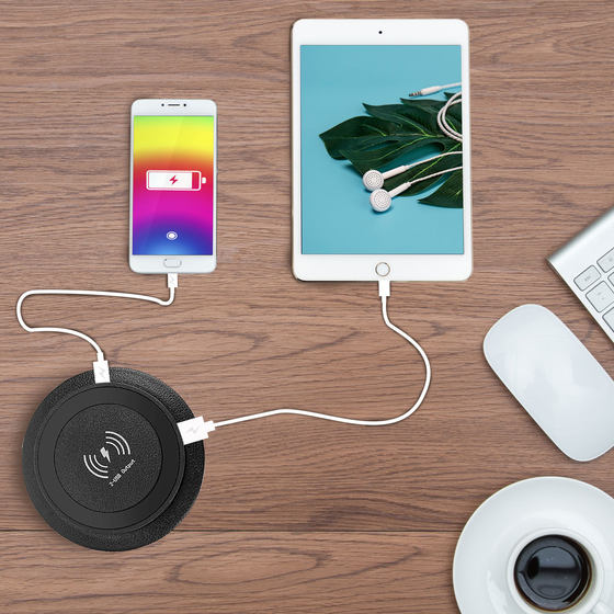 50W embedded wireless charger supports PD22W QC18W high-power fast charging mobile phone three-in-one wireless charging