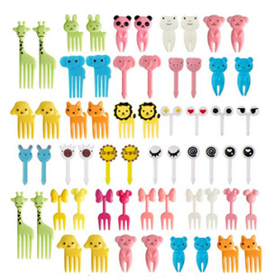 Lunch Decorative Sign Fruit Fork Mickey Cute Mini Lunch Sign Animal Park Fruit Fork Set Lunch Sign