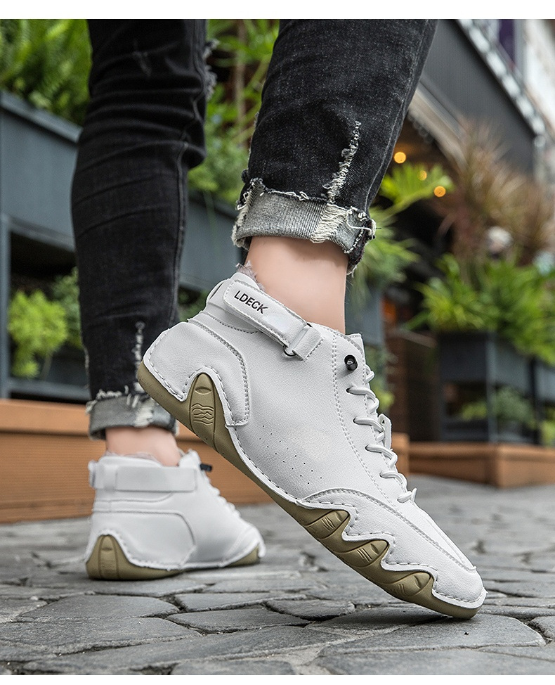 Cross-border Explosions Vinterfløyelsmartinstøvler Store størrelser Octopus Herre Varme Bomullssko Høye Herresportssko_voghion.com