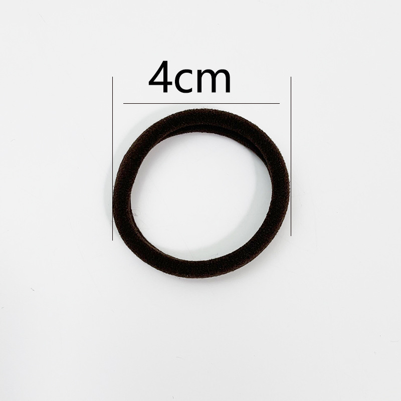 Black high elastic hair rope towel hair band Amazon 4CM seamless hair rope Korean style rubber band hair accessories for women Wholesale
