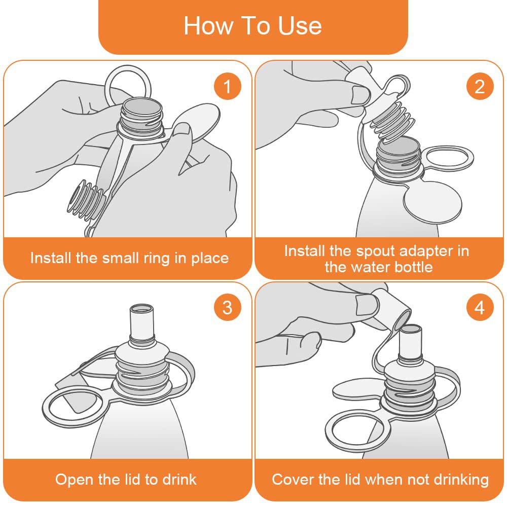 Cross-border Silicone Bottle Top nozzle spill-proof Silicone Bottle Top Spout infant drinking water