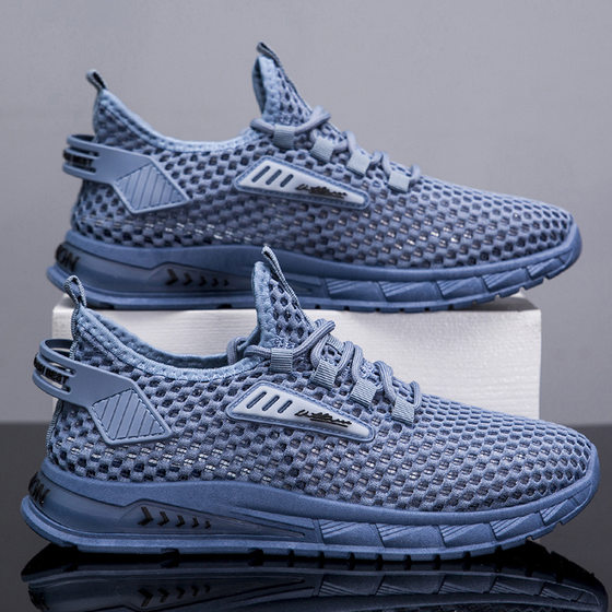 Shoes Men's Shoes Summer Mesh All-match Men's Sneakers Breathable Mesh Sports Casual Shoes Large Size Shoes Men's Cross-Border