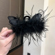Cat Ears Black Feather Clasp