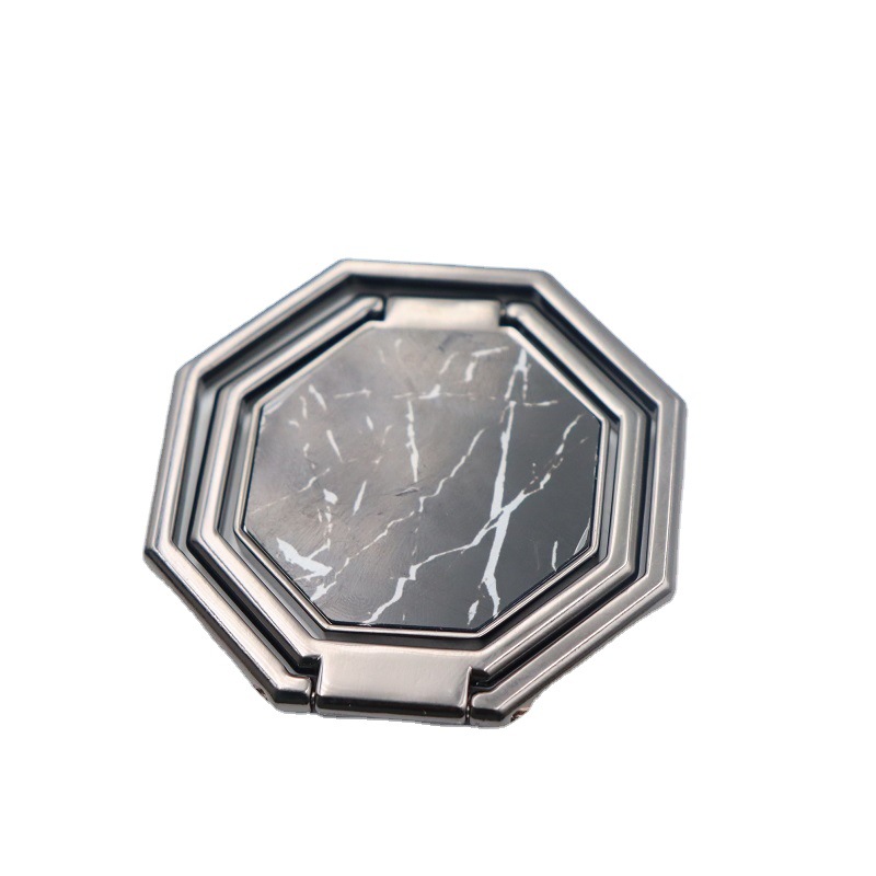 Creative mobile phone ring buckle lazy desktop magnetic suction rotating multifunctional metal folding navigation car mobile phone holder