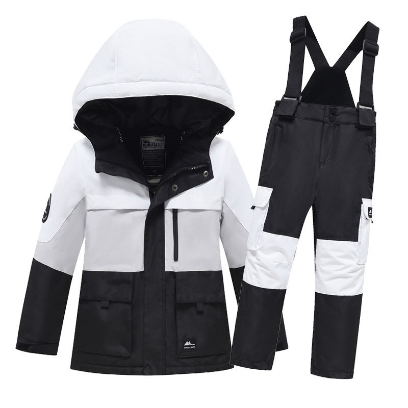Nye guttejente cargo ski-dresser for barn, vindtett og vanntett, enkelt- og dobbeltbrett_voghion.com