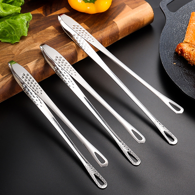 Korean Style Barbecue Clip 304 Stainless Steel Barbecue Clip Buffet Food Clip Kitchen Lengthened Strawberry Clip Bread Clip