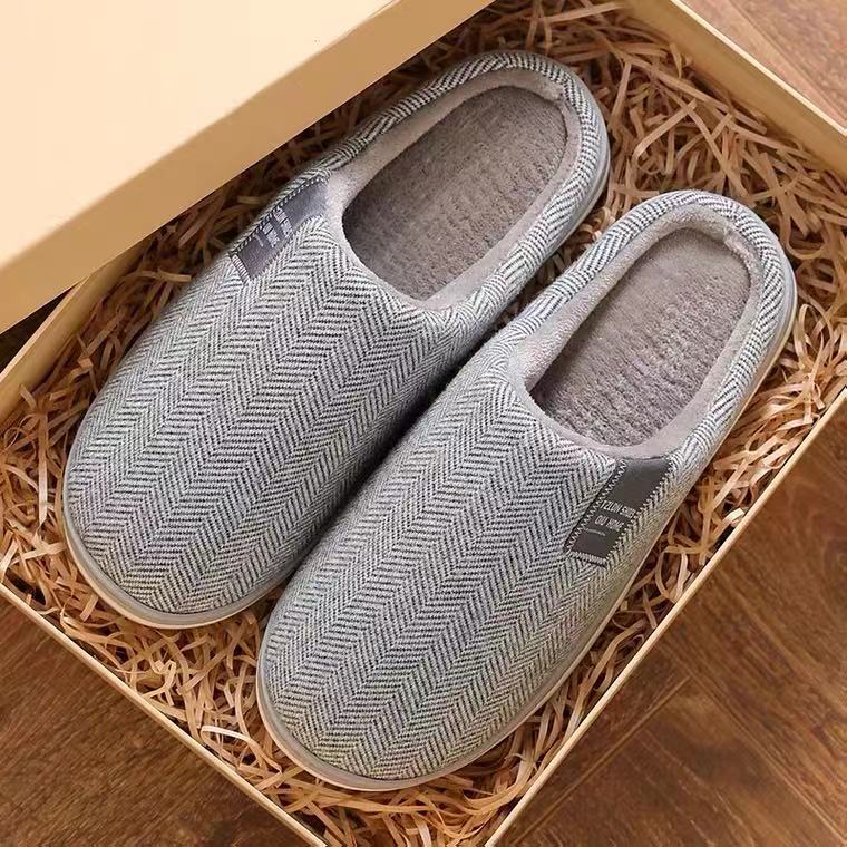 Cotton Slippers for Women's Winter Home Home Thick Bottom Winter Moon Indoor Home Couple 2021 New Wool Slippers for Men
