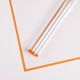 Card crystal paper-color border [orange 20 sheets/bag] 58*58cm; See SKU description