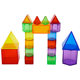 Direct selling transparent building blocks 10cm three-dimensional geometric shape combination early education educational toys cognitive intelligence development
