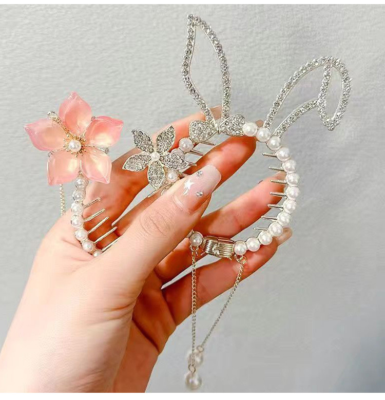 Accessori per capelli con polpette per bambini Copricapo temperamento Forcina per capelli fissa Forcina per capelli con coda di cavallo ad alto senso in stile coreano per ragazze_voghion.com