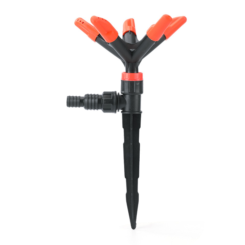 Factory supply automatic plastic ground plug sprinkler small triangle nozzle garden garden lawn sprinkler
