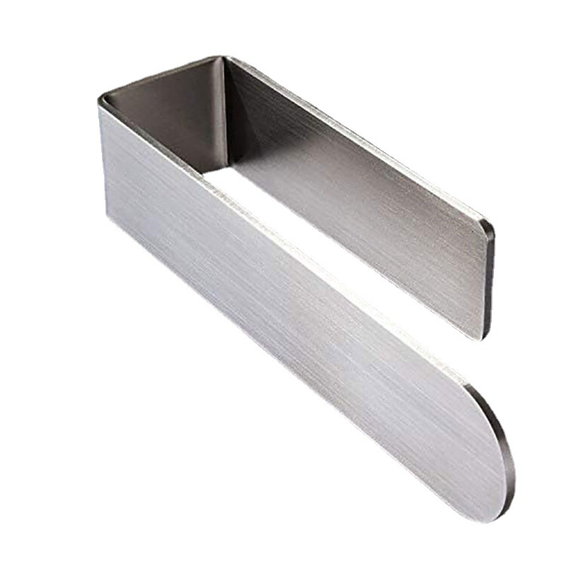 Bathroom Non-perforated Towel Rack Stainless Steel Brushed Bathroom Rack Bathroom Towel Bar Cross-Border
