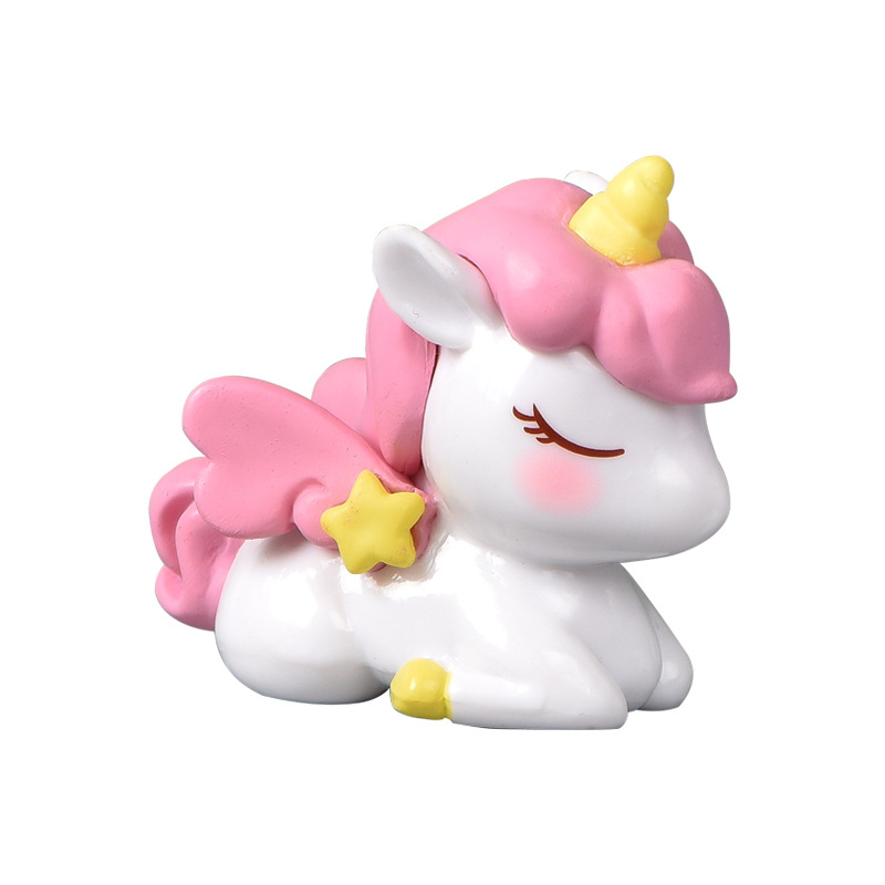 Micro landscape stars unicorn DIY crystal ball accessories girl heart cake decorations car desktop small ornaments