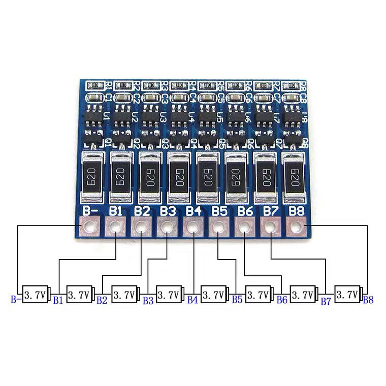 3-8 シリーズ 29.6v リチウム電池充電器バランス機能ボード 12v/16.8/21/25.2/29.4v8s バランスボード電気技師アクセサリー|undefined