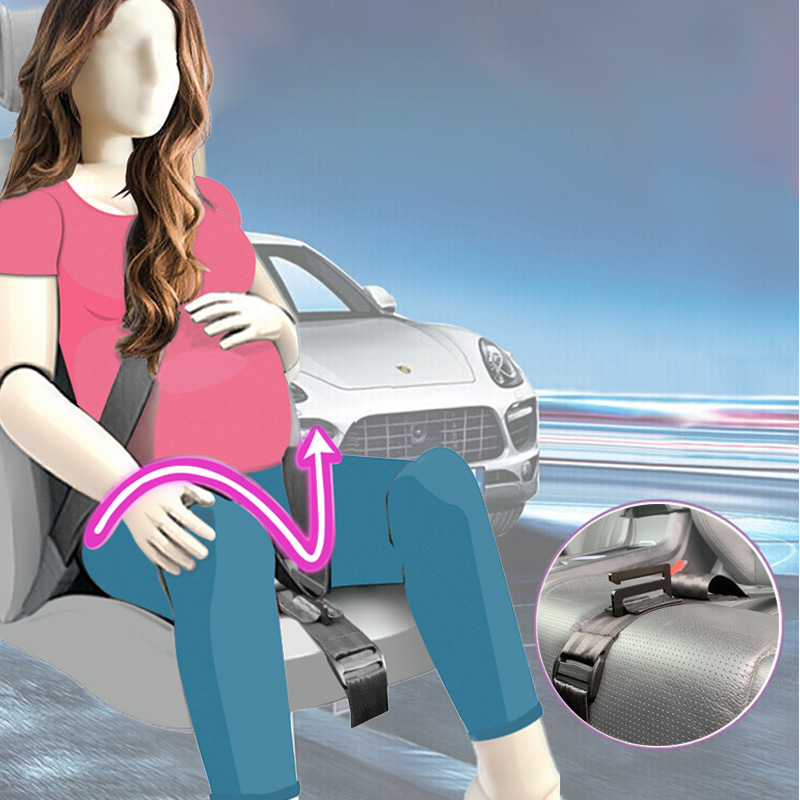 Car-mounted pregnant women's safety belt for fat people driving anti-bellied extension device pregnant driving artifact abdominal belt