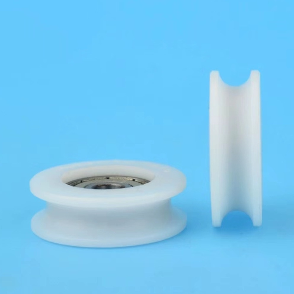 626 plastic-coated bearing pulley door and window concave U-groove pulley 6*30*10mm