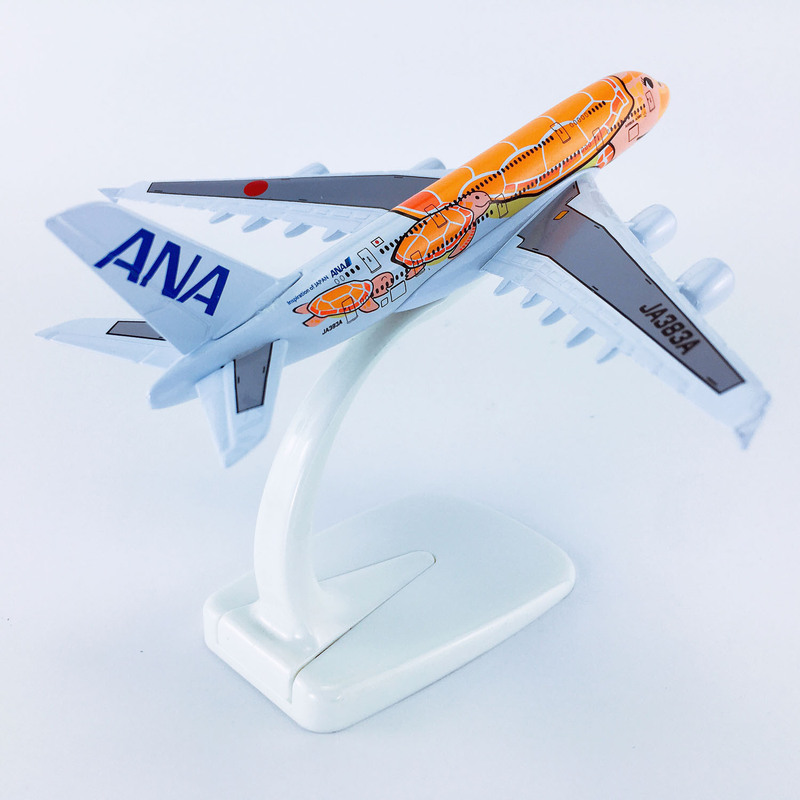 1:500中実合金14cm飛行機モデルa 380 ANAオレンジウミガメKaLa彩色飛型航空モデル|undefined