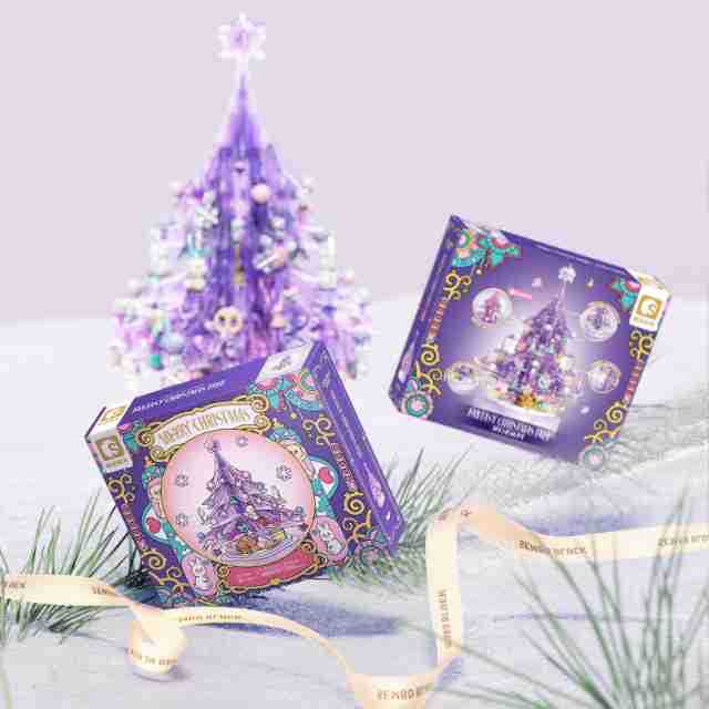 Senbao Building Blocks Assembled Christmas Tree Lighting Music Box Christmas bouquet compatible Lego toys Christmas holiday gifts