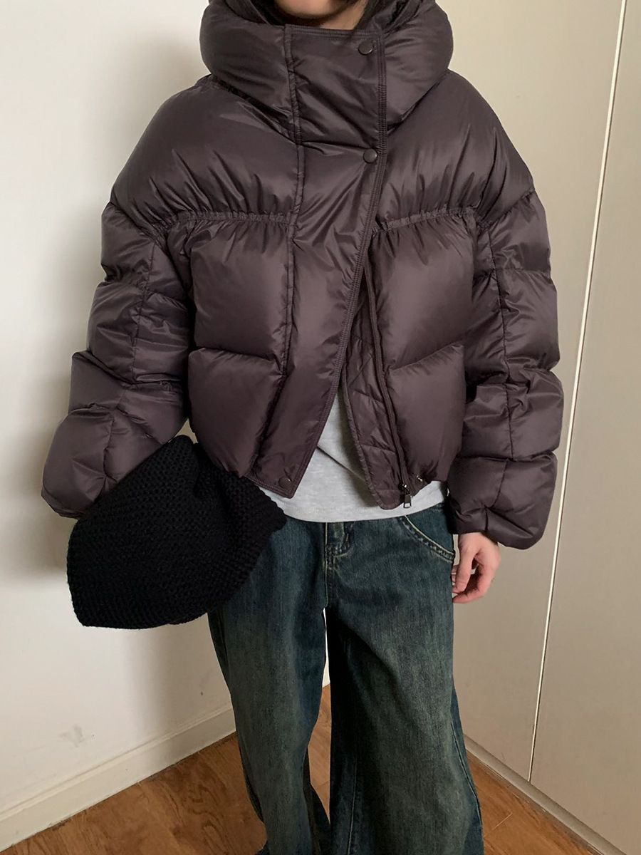 [7-color optional] 2024 winter new design 90 white duck down hooded down jacket short coat A3708