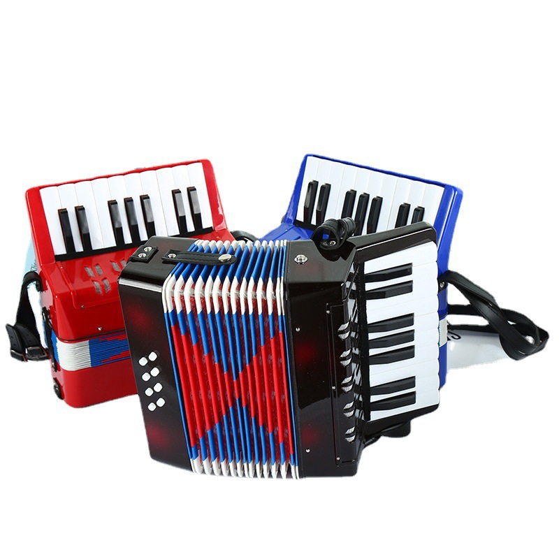 Source Factory Wholesale ABS 17 Key 8 Bess Children Accordion Children's Keyboard Musical Instruments Amazon Hot Sale
