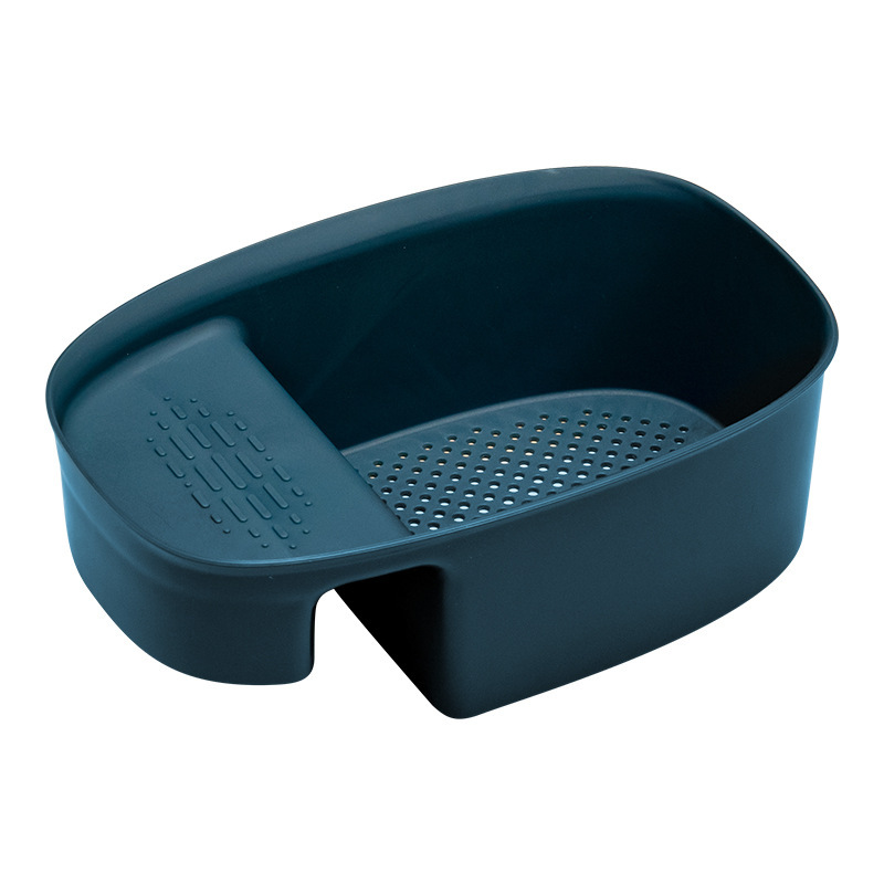 Shake Tone Kitchen Saddle Drain Basket Sink Kitchen Waste Drain Hanging Basket Sink Vegetable Drain Rack Storage Rack
