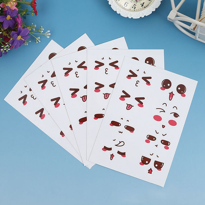 Cute facial expression Cup stickers self-adhesive stickers kindergarten reward stickers hand account stickers note book cartoon stickers