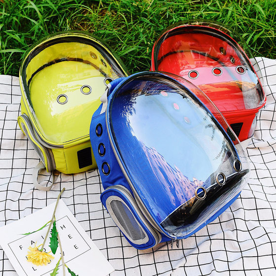 Shoulder Cat Bag Transparent Pet Bag Portable Outgoing Panoramic Transparent Cat Bag Lightweight Breathable Backpack for Pet