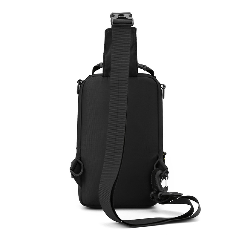 New Men's Chest Bag Outdoor Functional Crossbody Bag European and American Trend Shoulder Bag Multi-functional Small Backpack for Cross-Border