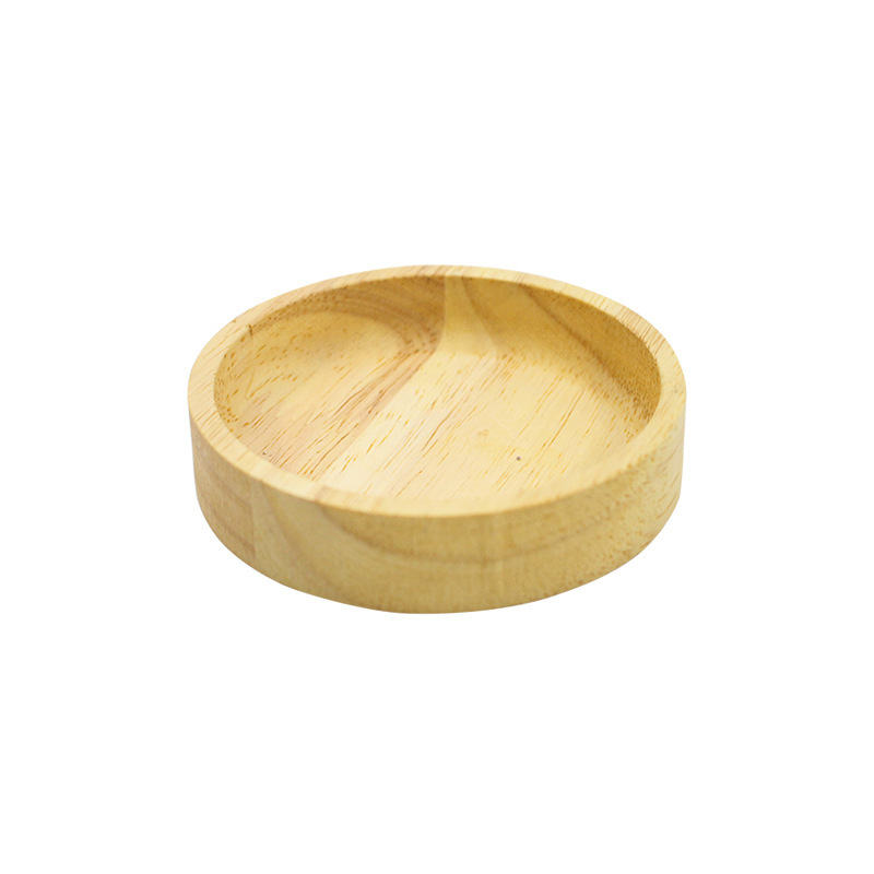 Hamster Solid Wood Food Basin Small Pet Feeding Bowl Round Bowl Wooden Toy Feeder Hamster Landscape Products Food Basin