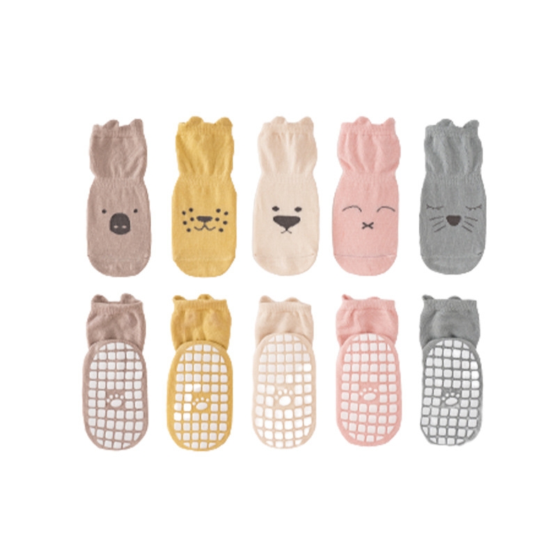 [Factory direct sales] baby floor socks Spring and Autumn New combed cotton baby non-slip socks cartoon toddler children's socks