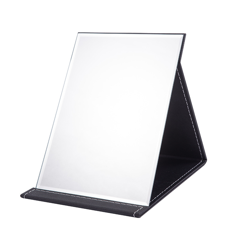 Portable makeup mirror folding desktop HD student dormitory Princess Mirror female large small size desktop dressing mirror
