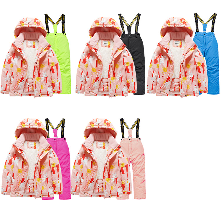 Kinderen skipak meisjes outdoor verdikt waterdicht winddicht warm jongen baby skipak uitrusting_voghion.com