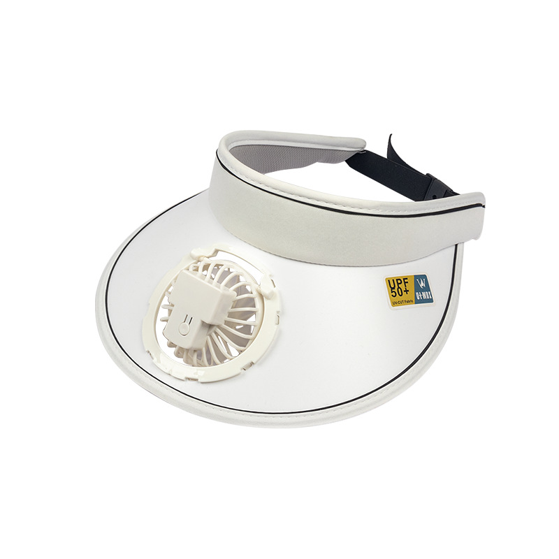 USB charging with fan cap female summer big brim sun protection hat UV protection empty top sun hat