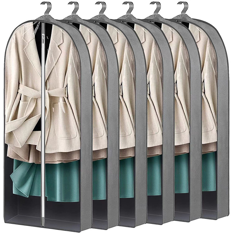Factory spot transparent PVC new non-woven suit bag coat clothing dust bag three-dimensional clothes dust cover