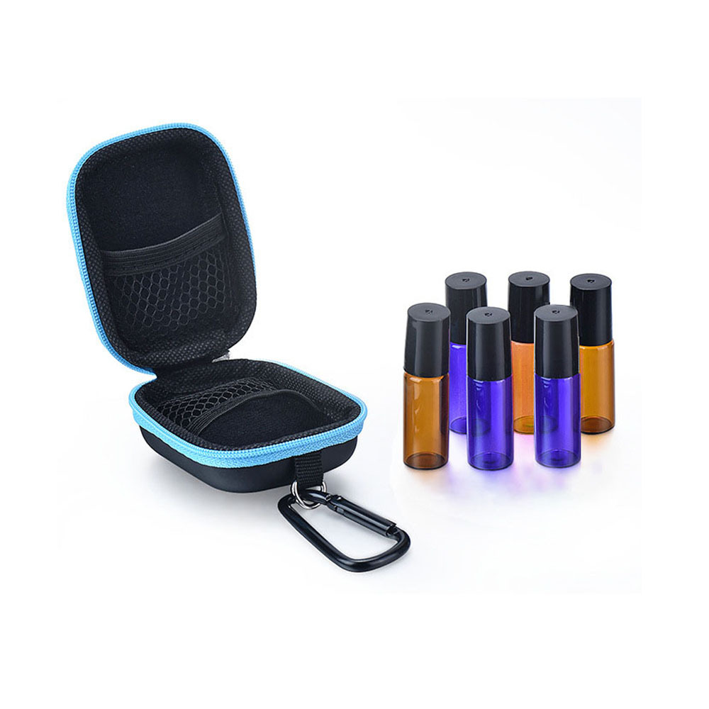Source manufacturers Spot 5ml roller ball bottle essential oil bag EVA double-sided mesh essential oil storage portable set essential oil bag
