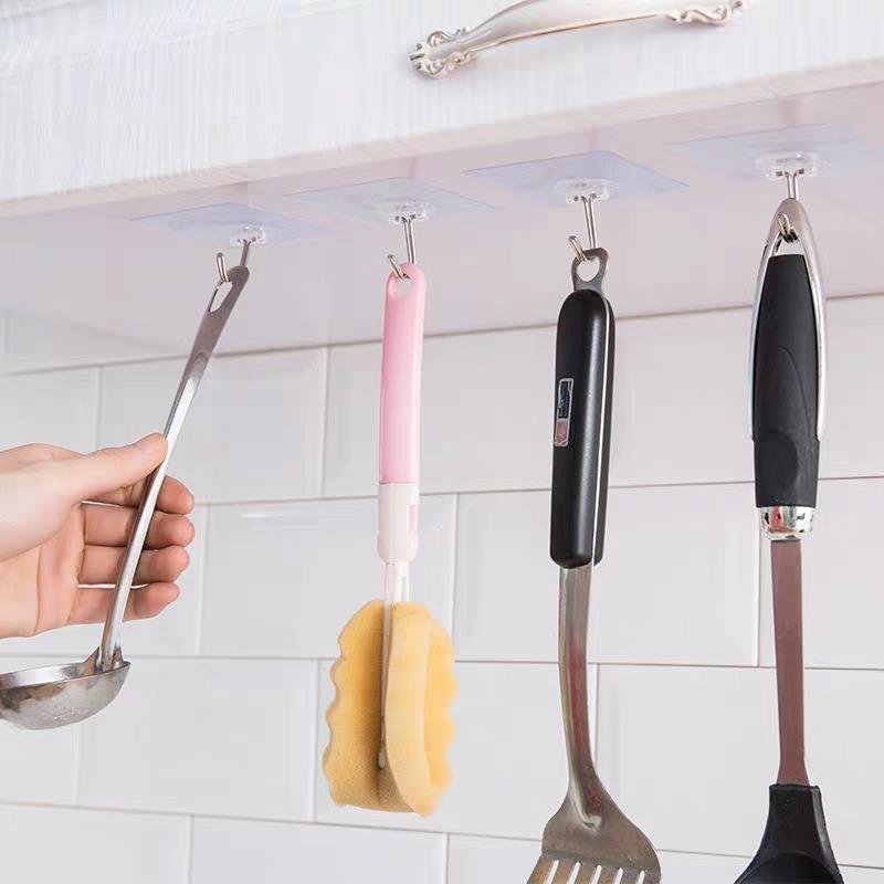 Hook punch-free seamless hook multi-functional household seamless sticky hook Wall kitchen bathroom door back paste