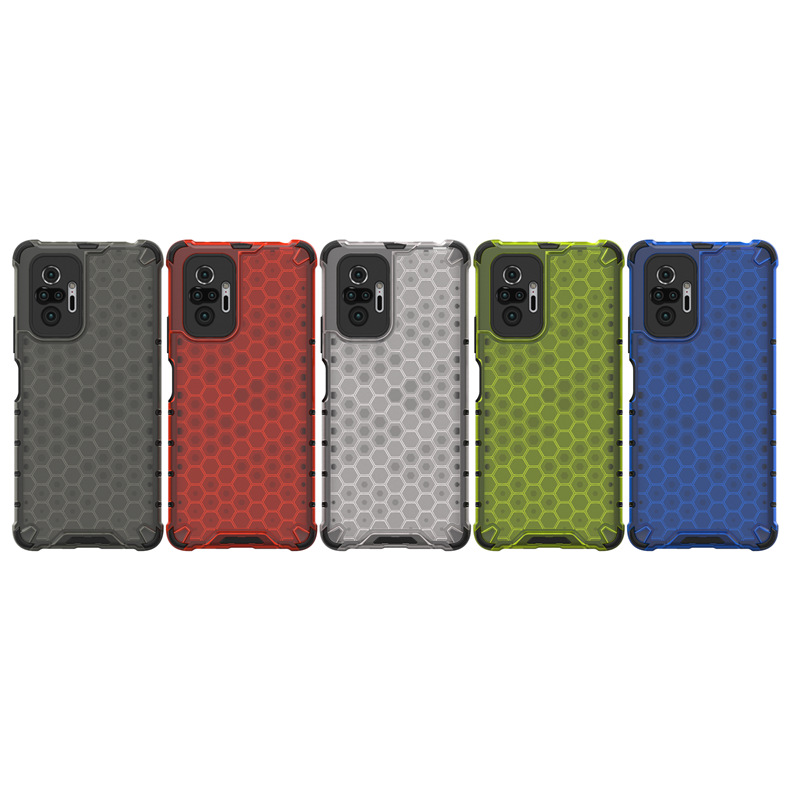 Cross-border applicable to Red Mi note13 honeycomb drop-resistant phone case Red Mi K70 pro transparent color creative protective case