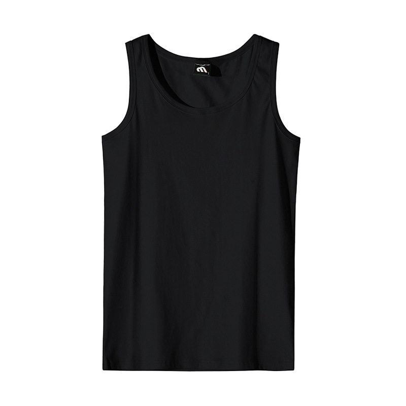 MYQ American-style cotton bottoming shirt men's vest summer solid color all-match sleeveless T-shirt sports fitness slim waistcoat