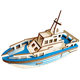 Factory Direct wooden assembled children's toys boys birthday gift decoration lifeboat three-dimensional puzzle model