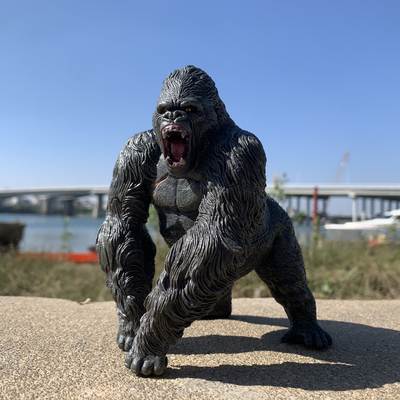 Cross-border source movie with King Kong gorilla solid animal orangutan model toy ornaments hand-held