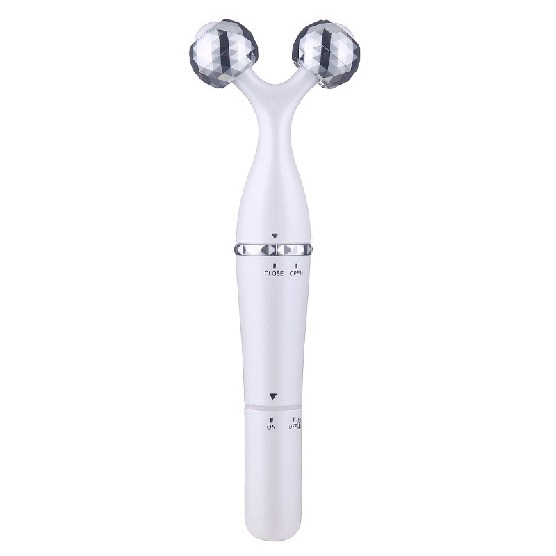Three-in-one roller V face artifact 3D electric face massager lifting and tightening micro-current beauty instrument face-lifting instrument