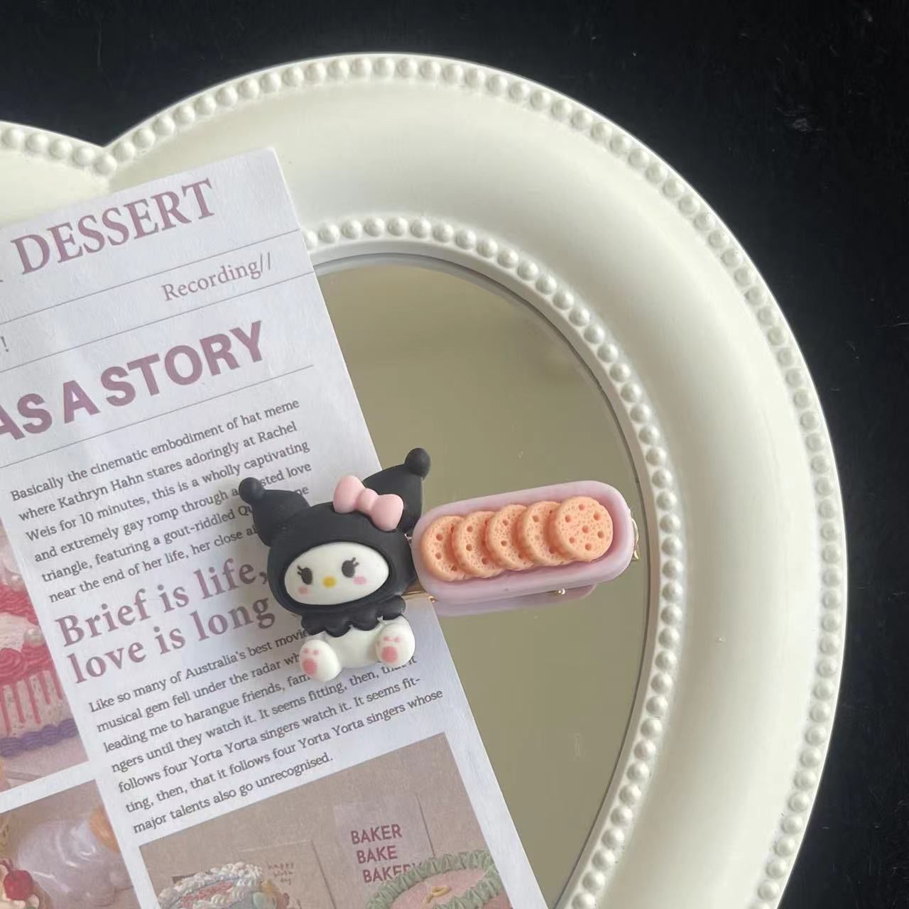 Summer fresh cartoon full body Sanrio cheese hairpin Japanese ins cute sweet student style headclip